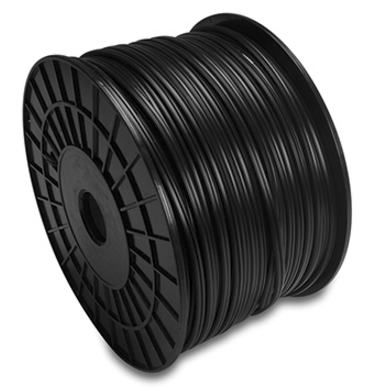SPEAKER CABLE, BLACK ZIP-STYLE JACKET FOR LOW VISIBILITY & EASE OF TERMINATION,500 FT,16 AWG X 2 OFC