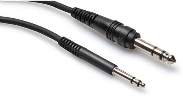 BALANCED INTERCONNECT, TT TRS TO 1/4 IN TRS, 5 FT