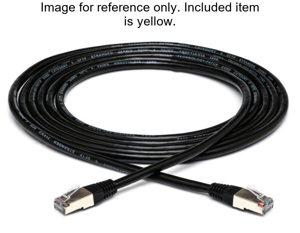 5FT CAT 6 CABLE, 8P8C TO SAME, YELLOW, 10 PACK