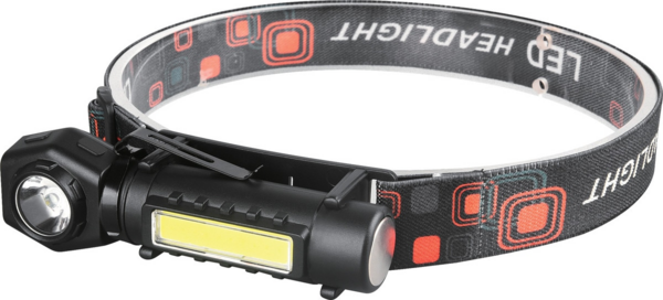 HEADBAND FLASHLIGHT, 95 LUMEN SPOTLIGHT, 120 LUMEN LED STRIP
