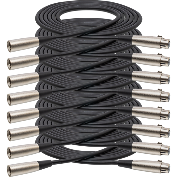 MCL-100 SERIES MICROPHONE CABLE, XLR3F TO XLR3M, 5FT