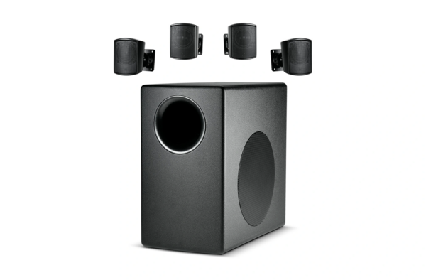 SUBWOOFER-SATELLITE SYSTEM WITH 4 SATELLITE SPKRS.  INCLUDES 1 PC CONTROL 50S/T AND 4 PCS CONTROL 52