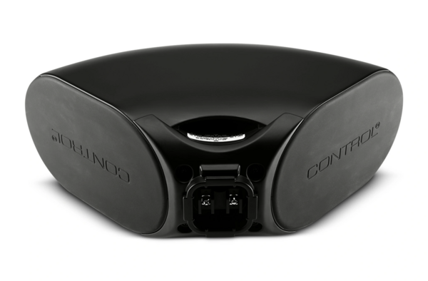CURVED-DESIGN DUAL 4" SPEAKER, SELECTABLE 70V/100V OR 4 OHM, INDOOR/OUTDOOR, COMBINABLE -BLACK
