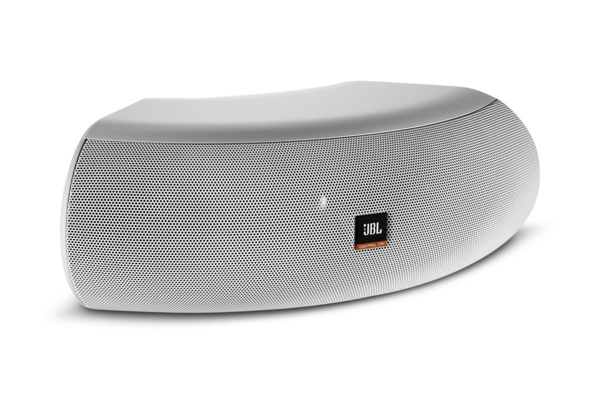 CURVED-DESIGN DUAL 4" SPEAKER, SELECTABLE 70V/100V OR 4 OHM, INDOOR/OUTDOOR - WHITE