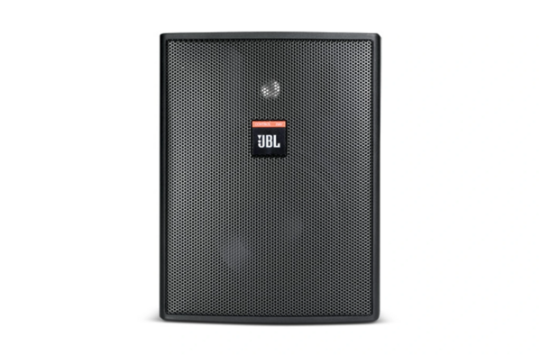 BLACK MONITOR SPEAKER. 5.25" TWO-WAY VENTED SYSTEM, HIGHLY WEATHER RESISTANT WITH INDOOR/
