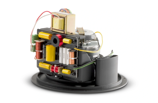 8” COAX CEILING SPEAKER WITH 12” WAVEGUIDE. BROADBAND 120º COVERAGE. 250W, 45 HZ TO 18 KHZ