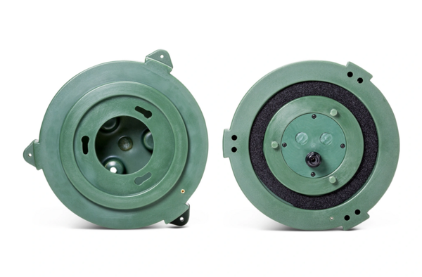 COMPACT MUSHROOM-STYLE LANDSCAPE SPEAKER, 5-1/4" DRIVER, 360 DEG COVERAGE, 70V/100V/8OHM, GREEN