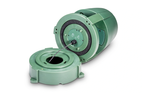 COMPACT MUSHROOM-STYLE LANDSCAPE SPEAKER, 5-1/4" DRIVER, 360 DEG COVERAGE, 70V/100V/8OHM, GREEN