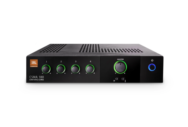 4 INPUT - 1 X 80W DRIVECORE MIXER-AMP, FANLESS, 4OHM/8OHM/70V/100V, 1U HALF-RACK, MOUNTING KIT