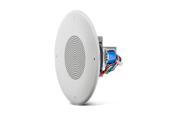 4" COMMERCIAL SERIES CEILING SPEAKER. 90 DB SENS, 5W MULTI-TAP FOR 100V/70V 25V, PRE-ASSEMBLED