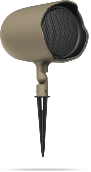 COMPACT AIMABLE COAX LANDSCAPE SPEAKER, 6.5" COAX, TAN, IP-66 RATED