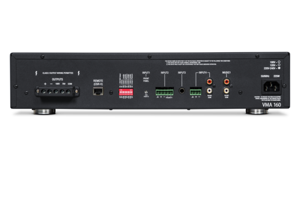 VMA 1120: (5) INPUT CHANNEL X (1) 120W OUTPUT CHANNEL MIXER/AMPLIFIER