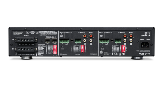 VMA 2120: (8) INPUT CHANNEL X (2) 120W OUTPUT CHANNEL MIXER/AMPLIFIER