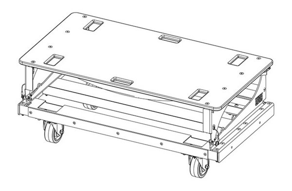 VERTICAL TRANSPORT CART FOR THE 4 VTX A12 ENCLOSURES