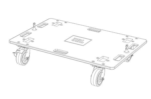 VTX S25 VERTICAL TRANSPORTER FOR TRANSPORTATION OF UP TO THREE VTX S25 ENCLOSURES IN A VERTICAL