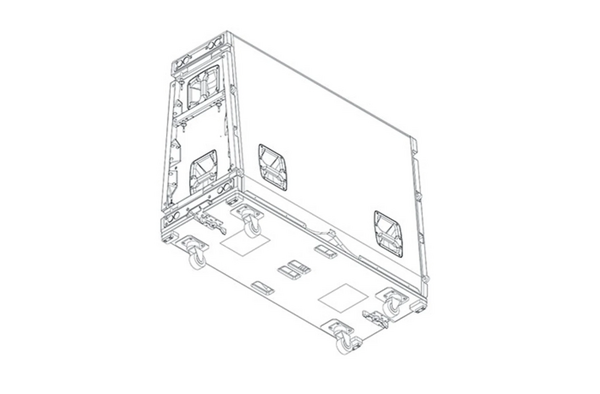 VTX S28 ACCESSORY COVER CASTER-BOARD FOR TRANSPORTATION AND PROTECTION OF ONE S28 ENCLOSURE.