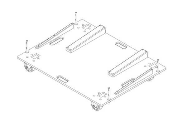 VTX S28 VERTICAL TRANSPORTER FOR TRANSPORTATION OF UP TO THREE VTX S28 ENCLOSURES IN A VERTICAL