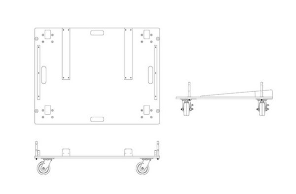VTX S28 VERTICAL TRANSPORTER FOR TRANSPORTATION OF UP TO THREE VTX S28 ENCLOSURES IN A VERTICAL
