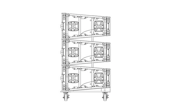 VTX S28 VERTICAL TRANSPORTER FOR TRANSPORTATION OF UP TO THREE VTX S28 ENCLOSURES IN A VERTICAL