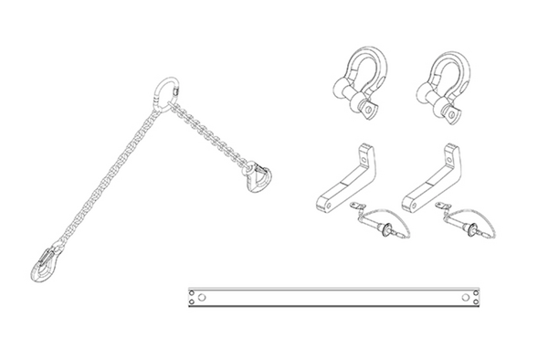 VTX V20 PULL BACK ADAPTER FOR ATTACHMENT TO BOTTOM V20 ENCLOSURE TO FACILITATE REAR PULL BACK