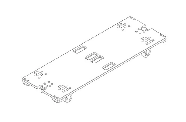 VTX V25 ACCESSORY COVER CASTER-BOARD FOR TRANSPORTATION AND PROTECTION OF ONE V25 ENCLOSURE.