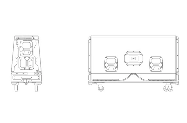 VTX V25 ACCESSORY COVER CASTER-BOARD FOR TRANSPORTATION AND PROTECTION OF ONE V25 ENCLOSURE.