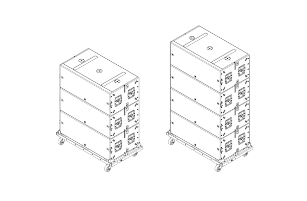 VTX B28 VT VERTICAL TRANSPORTATION CART FOR UP TO 4X VTX B28