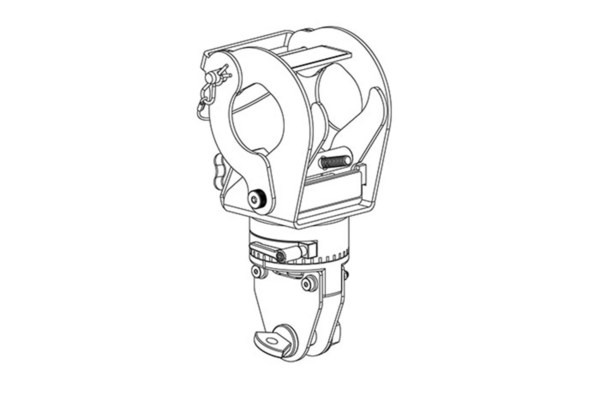 ROTATING TRUSS/PIPE CLAMP, MAX CAPACITY: 500KG (1100LBS)