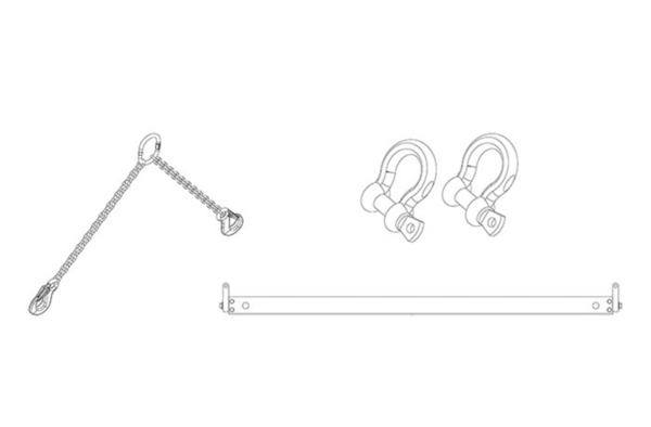VTX V25 PULL BACK ADAPTER FOR ATTACHMENT TO BOTTOM V25 ENCLOSURE TO FACILITATE REAR PULL BACK
