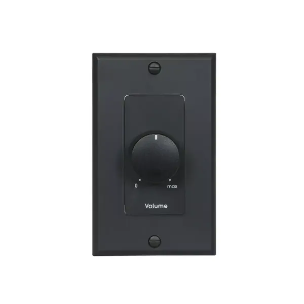 ATTENUATOR-25W, 70V/25V, 1-GANG DECORATOR, BLACK