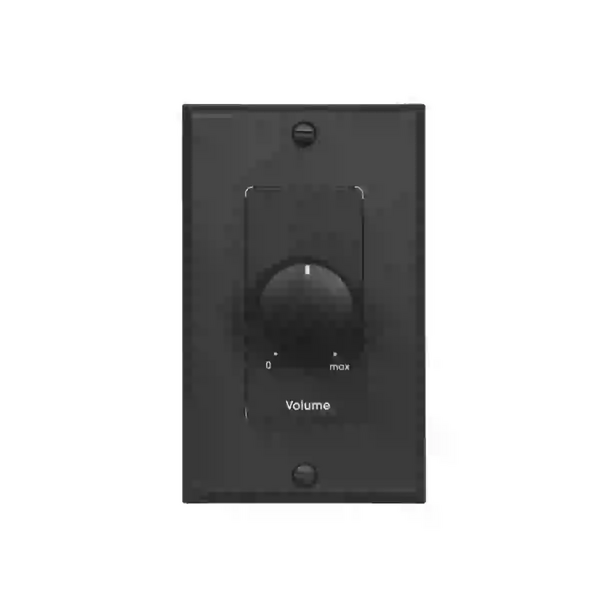 ATTENUATOR-50W, 70V/25V, 1-GANG DECORATOR, BLACK