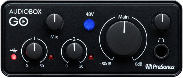 COMPACT/VERSATILE AUDIO INTERFACE,24-BIT/96 KHZ RECORDING/PLAYBACK MAX,SWITCHABLE +48V PHANTOM POWER