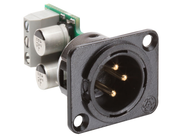SELECTABLE MIC/LINE XLR OUTPUT WITH PHANTOM BLOCK