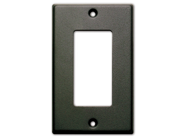 SINGLE COVER PLATE - BLACK