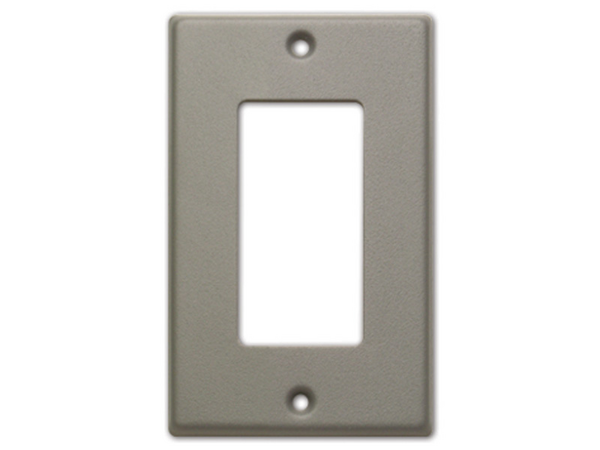 SINGLE COVER PLATE - GRAY