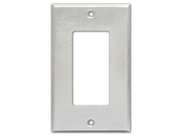 SINGLE COVER PLATE - STAINLESS STEEL