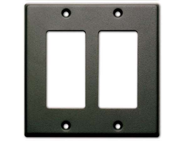 DOUBLE COVER PLATE - BLACK
