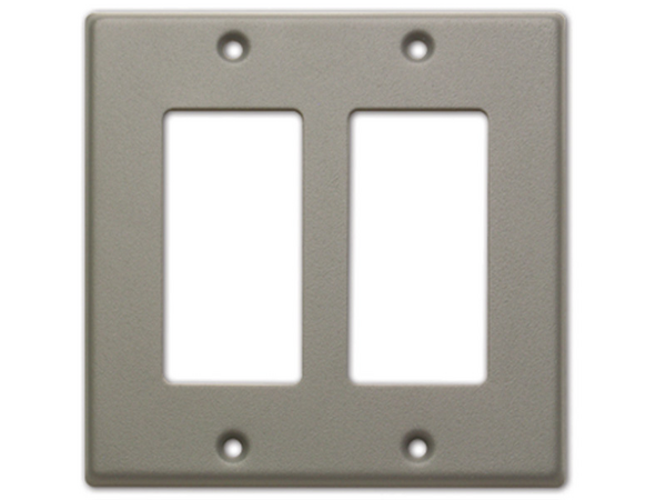 DOUBLE COVER PLATE - GRAY