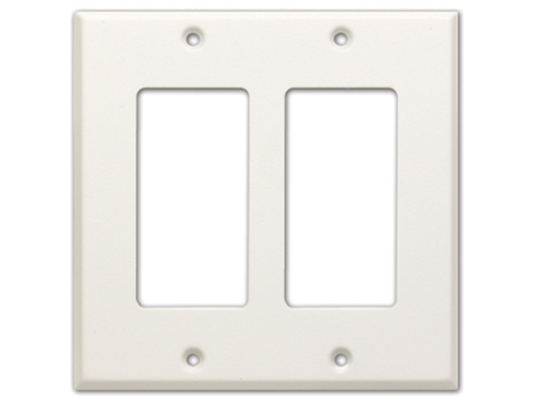 DOUBLE COVER PLATE - WHITE