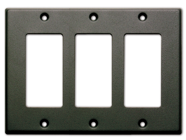 TRIPLE COVER PLATE - BLACK