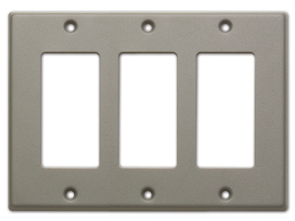 TRIPLE COVER PLATE - GRAY