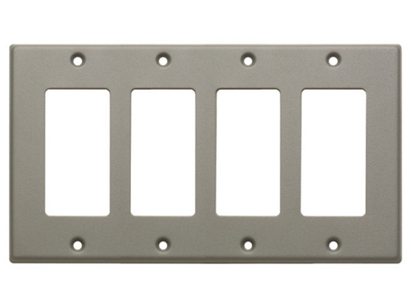 QUAD COVER PLATE - GRAY