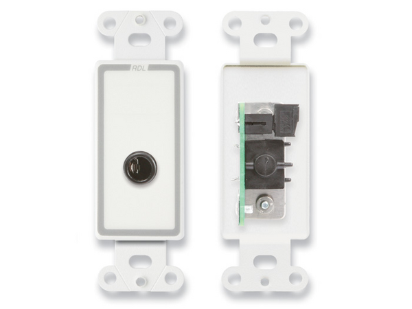 1/4 IN. PHONE JACK ON D PLATE - TERMINAL BLOCK CONNECTIONS (CUSTOM LABELED) (SEE PART # ZCST-LBL)