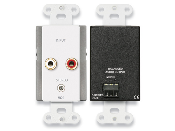 CONSUMER INPUT JACKS – MONO / WHITE PLATE