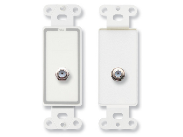 DOUBLE TYPE F JACK ON D PLATE (CUSTOM LABELED) (SEE PART # ZCST-LBL FOR SETUP CHARGE)