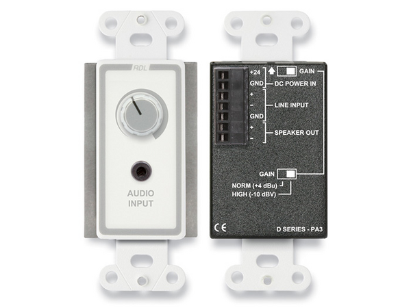 3.5 WATT DECORA® AUDIO AMPLIFIER (CUSTOM LABELED) (SEE PART # ZCST-LBL FOR SETUP CHARGE)