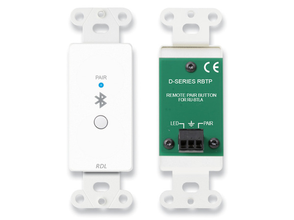 D-RBTP REMOTE BLUETOOTH PAIRING PUSHBUTTON FOR RU-BTLA - WHITE