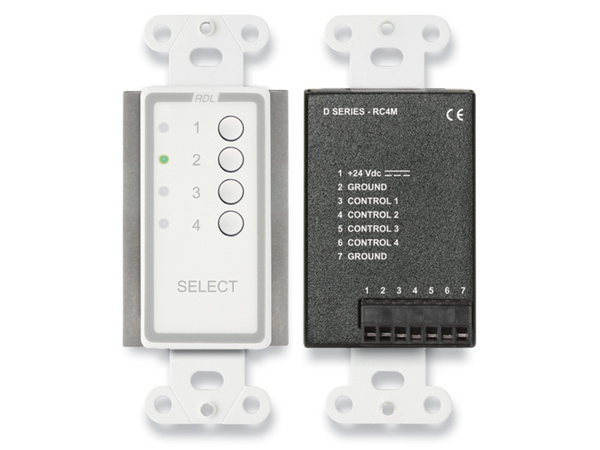 4 CHANNEL REMOTE CONTROL FOR RU-ASX4D AND RU-ASX4DR