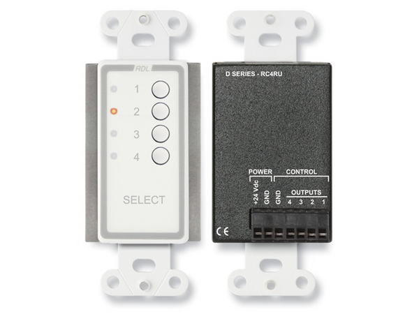 4 CHANNEL REMOTE CONTROL FOR RACK-UPS (CUSTOM LABELED) (SEE PART # ZCST-LBL FOR SETUP CHARGE)