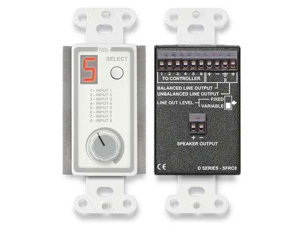 ROOM CONTROL STATION FOR SOURCEFLEX DISTRIBUTED AUDIO SYSTEM